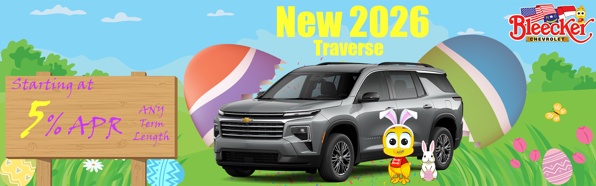 5% apr on all new traverse 