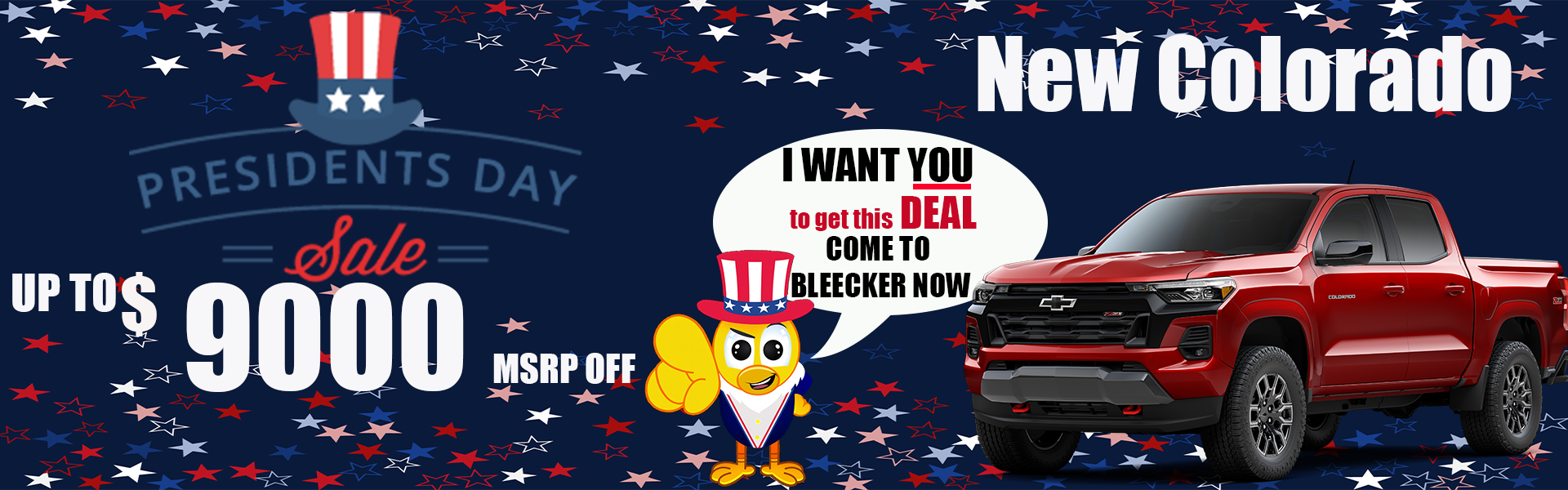 9000 off new Chevrolet Colorado 